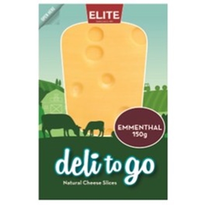 Picture of ELITE D2GO EMMENTAL SLICES 150GR